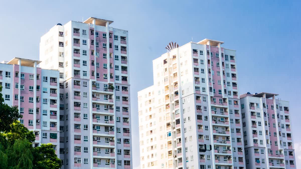 Urban residential buildings representative of Gulshan-e-Iqbal Karachi