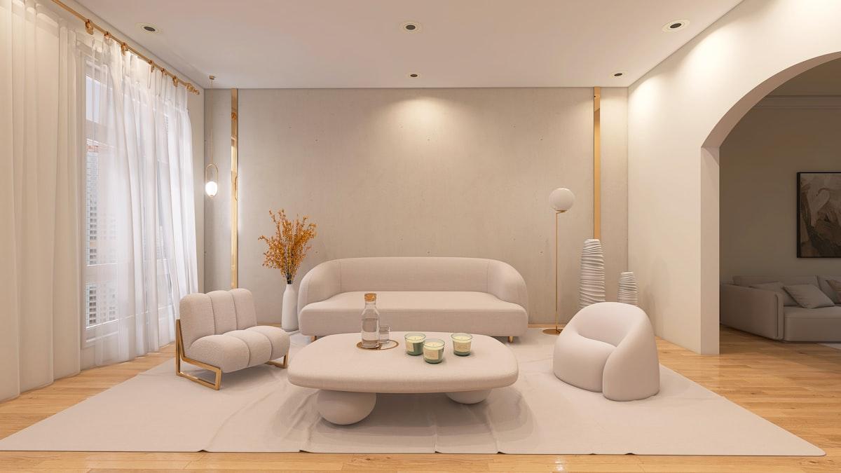 Furnished modern interior of the standard specified in Karachi interior design projects