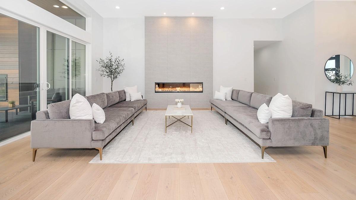 Renovated luxury living room interior of the standard expected in Clifton Karachi